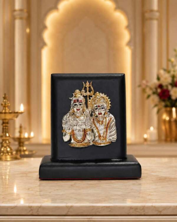 Shiv Parivar Multicolor resin gift idol - view 4 | GW Creations