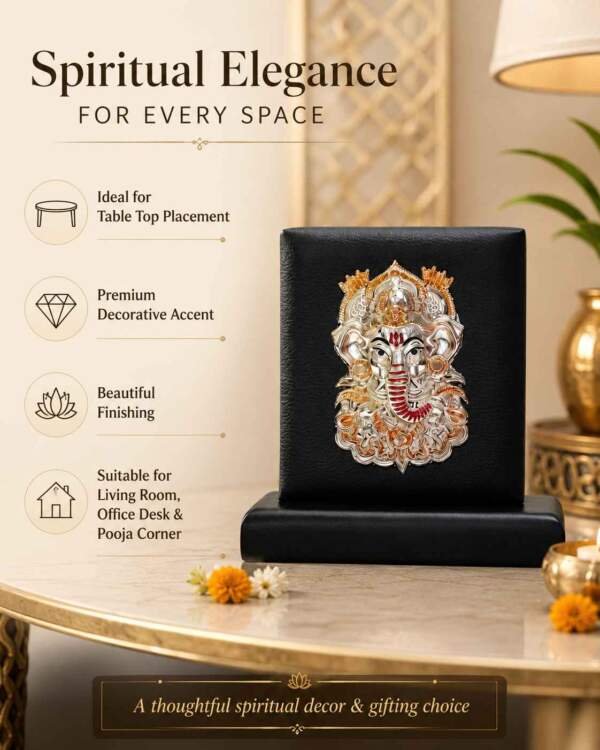 Ganesh Multicolor resin gift idol - view 4 | GW Creations