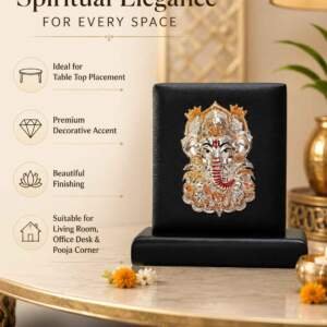 Ganesh Multicolor resin gift idol - view 4 | GW Creations