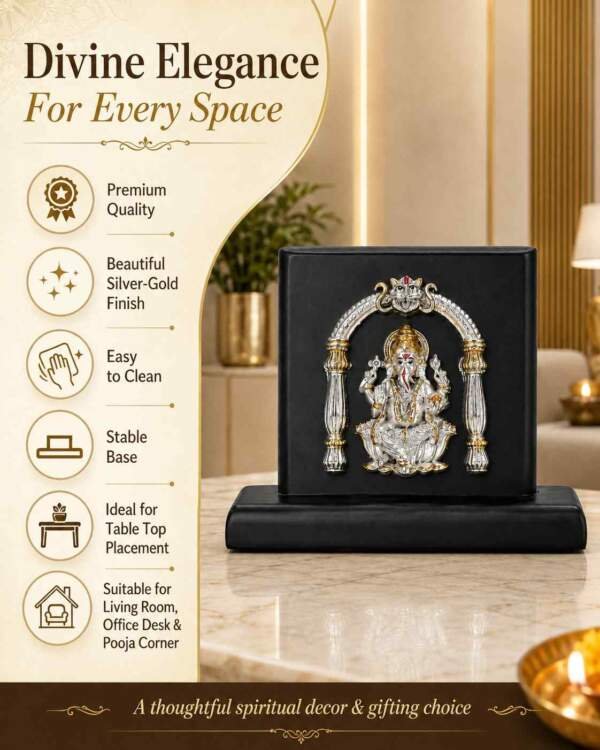 Ganesh Gold resin gift idol - view 5 | GW Creations