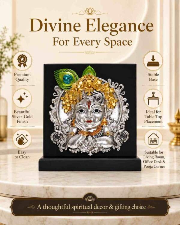 Baby Krishna Gold resin gift idol - view 5 | GW Creations