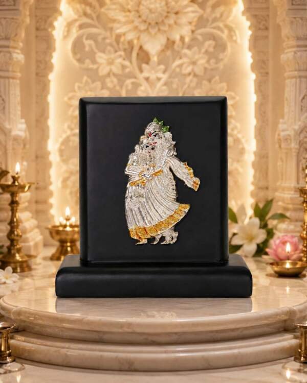 Radha Krishna Multicolor resin gift idol - view 4 | GW Creations
