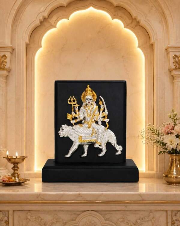 Durga Mata Multicolor resin gift idol - view 3 | GW Creations