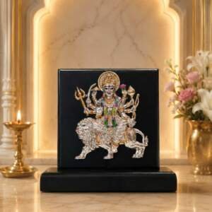 Sherawali Mata Multicolor resin gift idol - view 4 | GW Creations