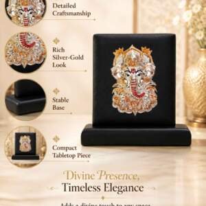 Ganesh Black resin gift idol - view 5 | GW Creations