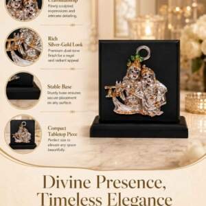 Radha Krishna Multicolor resin gift idol - view 5 | GW Creations