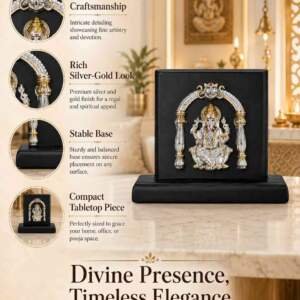 Ganesh Multicolor resin gift idol - view 6 | GW Creations