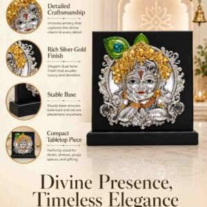 Baby Krishna Multicolor resin gift idol - view 6 | GW Creations
