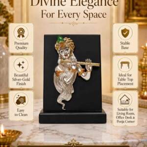 Flute Krishna Multicolor resin gift idol - view 6 | GW Creations