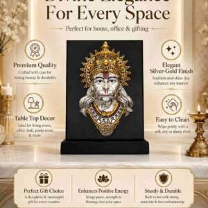 Hanuman Multicolor resin gift idol - view 5 | GW Creations