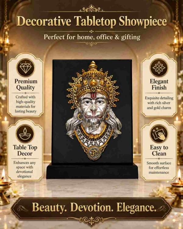Hanuman Multicolor resin gift idol - view 7 | GW Creations