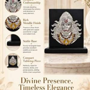 Hanuman Face Silver resin gift idol - view 6 | GW Creations