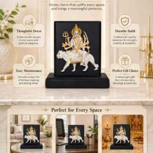 Durga Mata Multicolor resin gift idol - view 5 | GW Creations