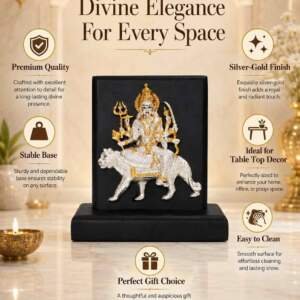 Durga Mata Multicolor resin gift idol - view 6 | GW Creations