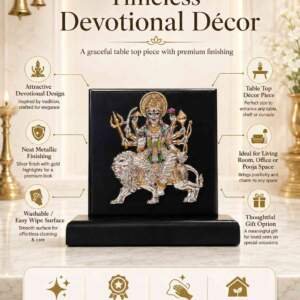 Sherawali Mata Multicolor resin gift idol - view 6 | GW Creations