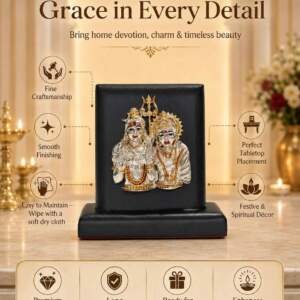 Shiv Parivar Multicolor resin gift idol - view 8 | GW Creations