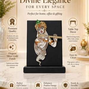Flute Krishna Multicolor resin gift idol - view 7 | GW Creations