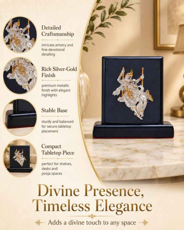Radha Krishna Multicolor resin gift idol - view 5 | GW Creations
