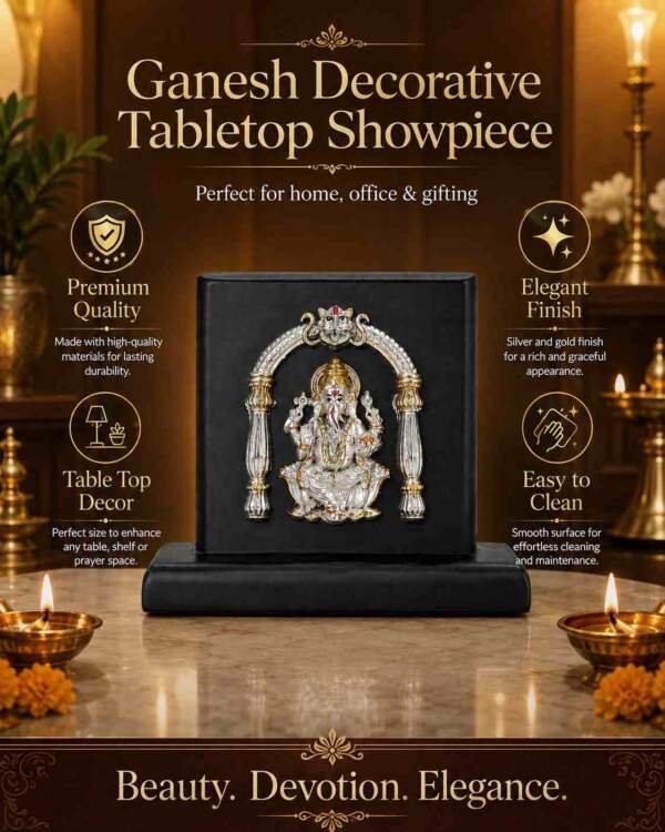 Ganesh Gold resin gift idol - view 7 | GW Creations