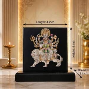 Sherawali Mata Black And Red resin gift idol - view 2 | GW Creations