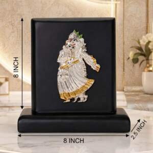 Radha Krishna Black And Gold resin gift idol - view 9 | GW Creations