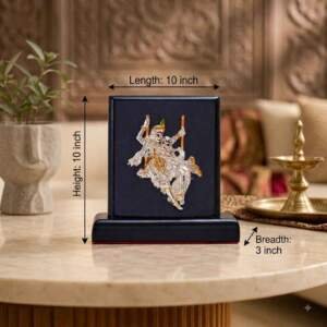 Radha Krishna Gold resin gift idol - view 7 | GW Creations