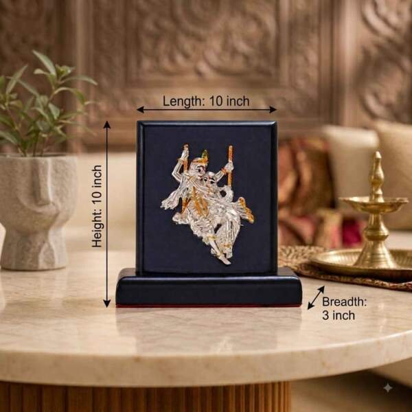 Radha Krishna Gold resin gift idol - view 7 | GW Creations