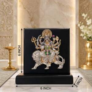 Sherawali Mata Multicolor resin gift idol - view 9 | GW Creations