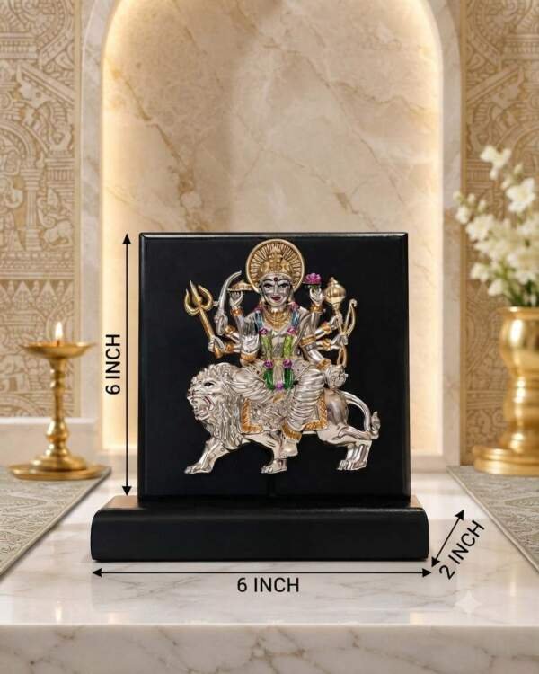 Sherawali Mata Multicolor resin gift idol - view 9 | GW Creations