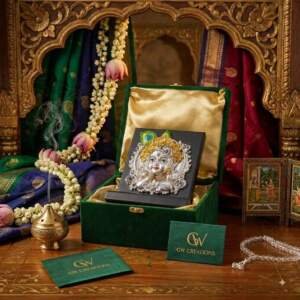 Baby Krishna Gold resin gift idol - view 8 | GW Creations