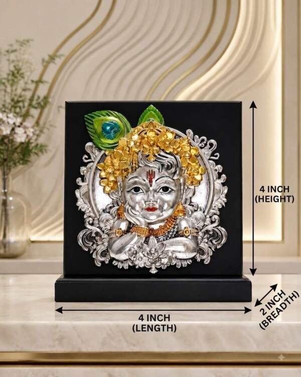 Baby Krishna Gold resin gift idol - view 9 | GW Creations
