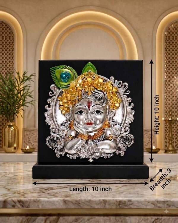 Baby Krishna Multicolor resin gift idol - view 9 | GW Creations
