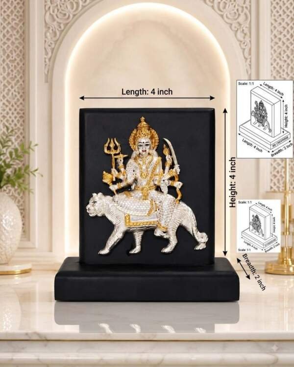 Durga Mata Multicolor resin gift idol - view 2 | GW Creations
