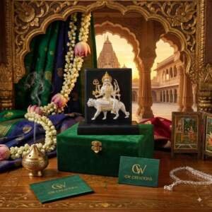 Durga Mata Multicolor resin gift idol - view 8 | GW Creations
