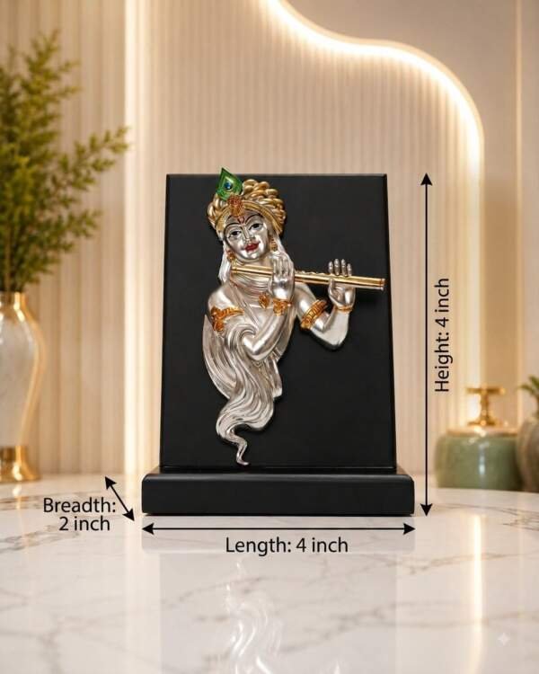 Flute Krishna Multicolor resin gift idol - view 8 | GW Creations