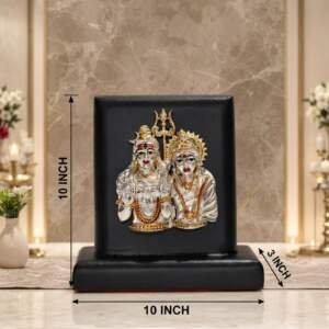 Shiv Parivar Multicolor resin gift idol - view 4 | GW Creations