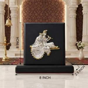 Radha Krishna Multicolor resin gift idol - view 9 | GW Creations