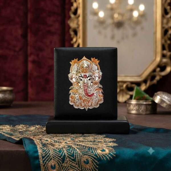 Ganesh Black resin gift idol - view 7 | GW Creations