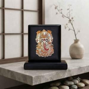 Ganesh Multicolor resin gift idol - view 8 | GW Creations