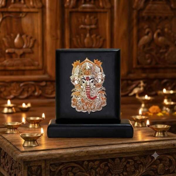 Ganesh Multicolor resin gift idol - view 8 | GW Creations