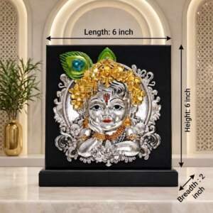 Baby Krishna Multicolor resin gift idol - view 9 | GW Creations