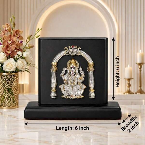 Ganesh Multicolor resin gift idol - view 8 | GW Creations