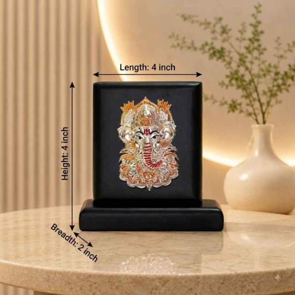 Ganesh Black resin gift idol - view 8 | GW Creations