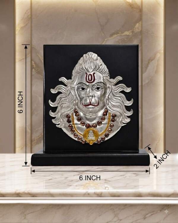Hanuman Face Black resin gift idol - view 9 | GW Creations