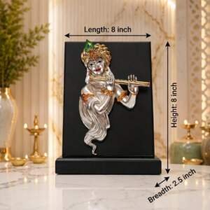 Flute Krishna Multicolor resin gift idol - view 9 | GW Creations