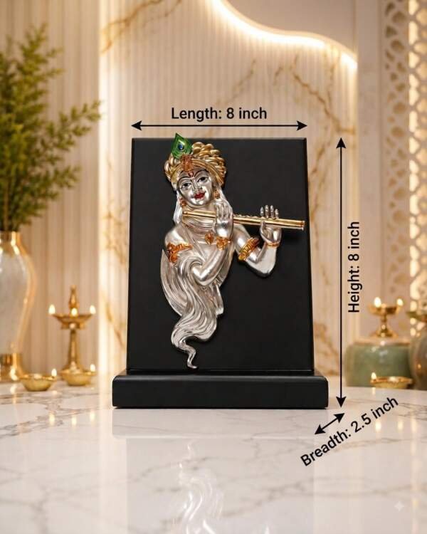 Flute Krishna Multicolor resin gift idol - view 9 | GW Creations