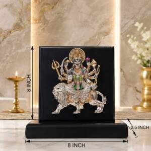 Sherawali Mata Black resin gift idol - view 9 | GW Creations