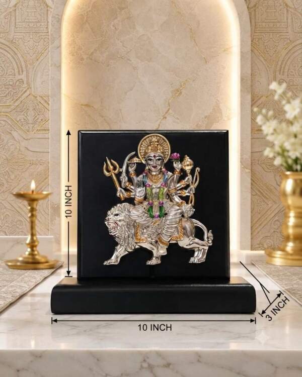 Sherawali Mata Multicolor resin gift idol - view 9 | GW Creations