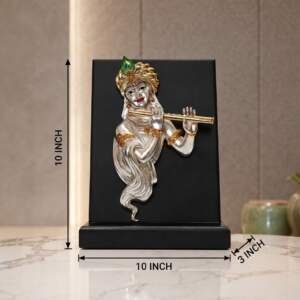 Flute Krishna Gold resin gift idol - view 9 | GW Creations